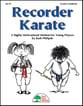 Recorder Karate #1 Reproducible Book/CD cover